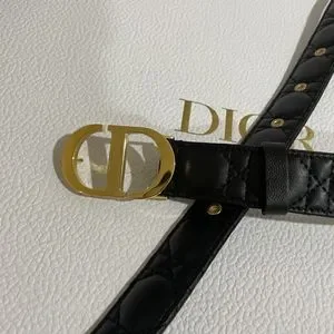Dior Black quilted Leather belt Sz 95 cm Dior | Accessories | Dior Black Quilted Leather Belt Sz 95  main image 3